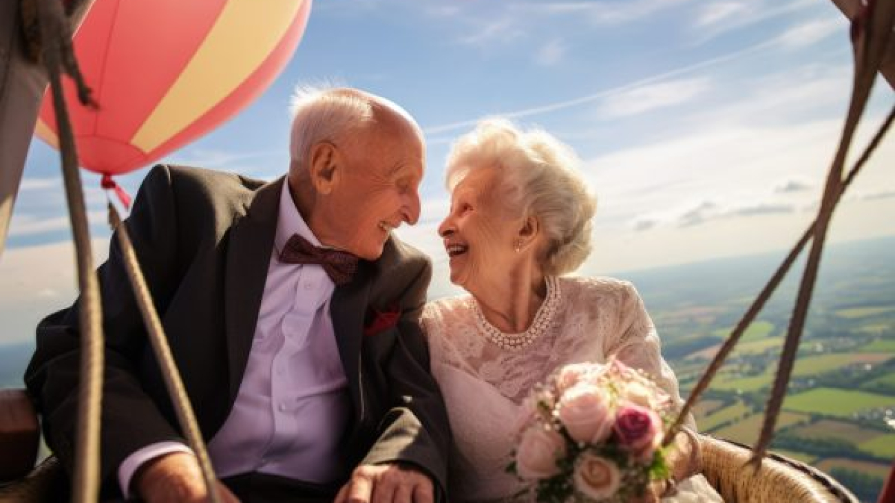 senior-couple-getting-married-hot-air-balloon